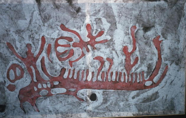 Scene with boat, Bronze Age (rock painting) à Protohistorique