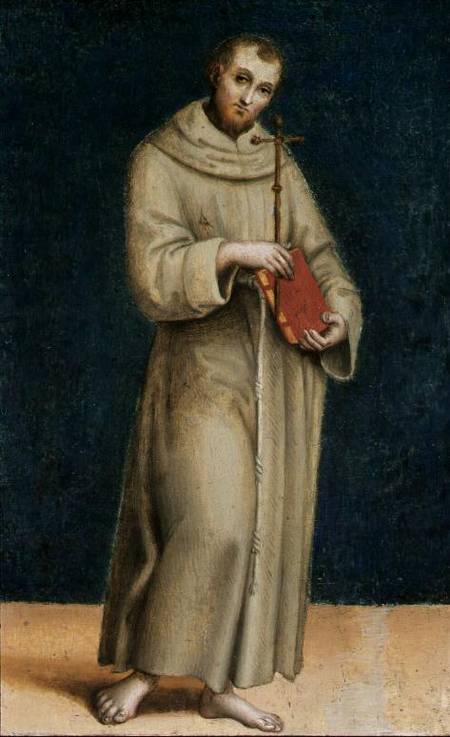 St. Francis of Assisi from the Colonna Altarpiece à Raffaello Sanzio