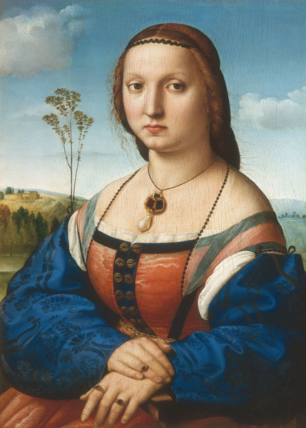 Portrait of Maddalena Doni à Raffaello Sanzio