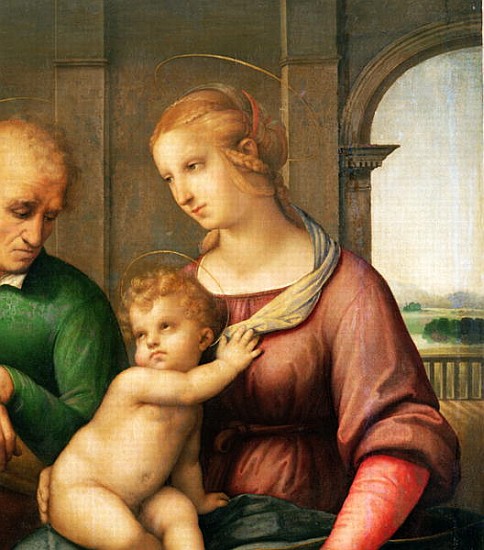 The Holy Family, 1506 (detail of 47576) à Raffaello Sanzio