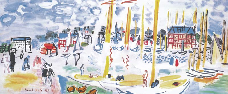Titre de l‘image : Raoul Dufy - Dimanche a Deauville - (RDU-730)