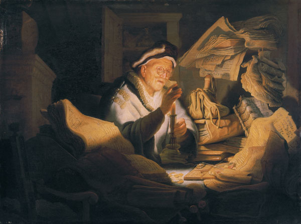 la parabole aller (le changeur d'argent) à Rembrandt Harmenszoon van Rijn
