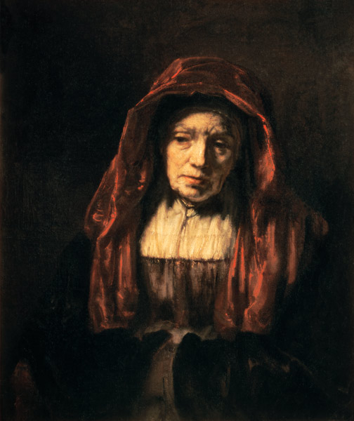 portrait d'une femme âgée (la mère de l'artiste) à Rembrandt Harmenszoon van Rijn