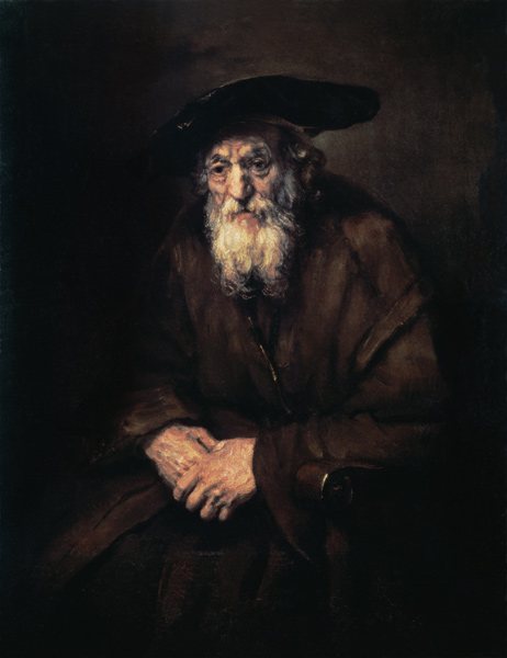 Portrait of an old Jew à Rembrandt Harmenszoon van Rijn