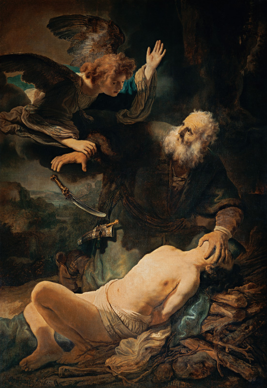 Le sacrifice d'Isaac à Rembrandt Harmenszoon van Rijn