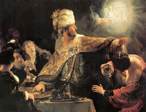 La célébration de Balthasar à Rembrandt Harmenszoon van Rijn