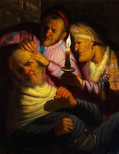 Der Gefühlssinn: Die Kopfoperation. à Rembrandt Harmenszoon van Rijn
