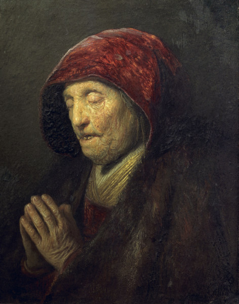 Rembrandt, Betende alte Frau à Rembrandt Harmenszoon van Rijn