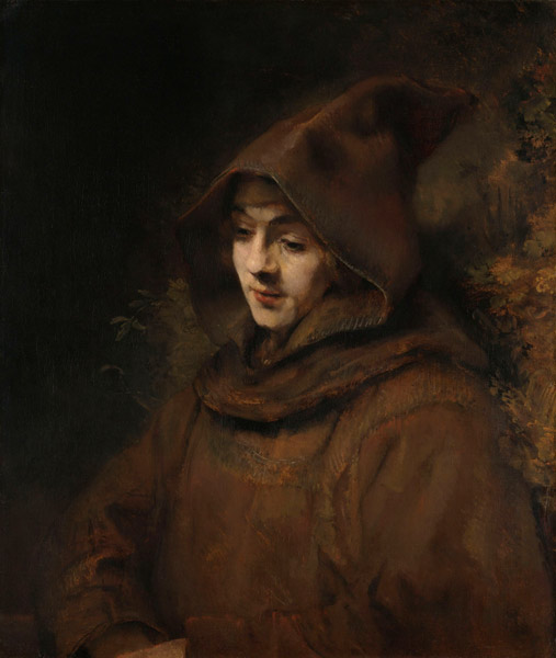 Titus as a monk à Rembrandt Harmenszoon van Rijn
