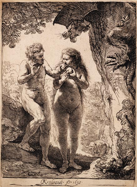 Adam und Eva à Rembrandt Harmenszoon van Rijn