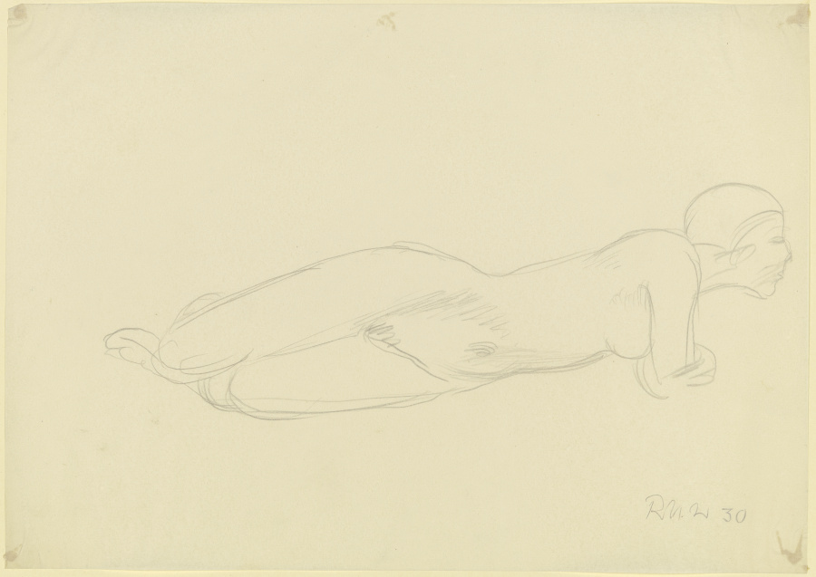 Female nude, reclining à Richard Martin Werner