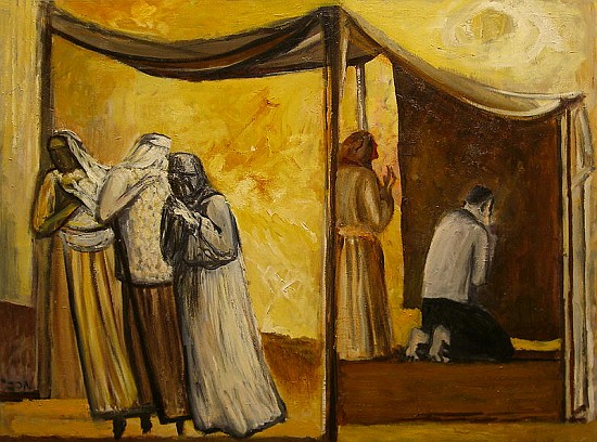 Abraham Praying (oil on canvas)  à Richard  Mcbee