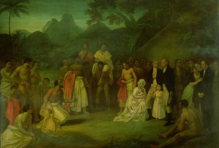 The Cession of Matavi by the High Priest of Tahiti à Robert Smirke