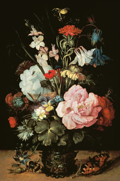 Vase avec des fleurs à Roelant Jakobsz Savery