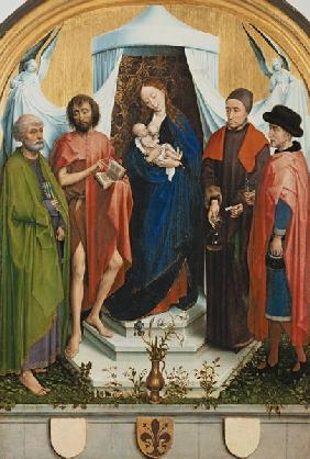 Marie avec l'enfant et le Saint Pierre, Jean Baptiste, Cosmas et Damian (Médicis madonne)