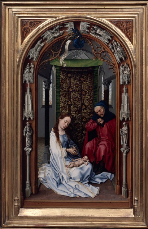 The Altar of Our Lady (Miraflores Altar), left panel à Rogier van der Weyden