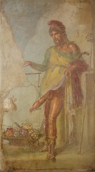 Priapus, from the Casa dei Vettii (House of the Vettii) à Romain