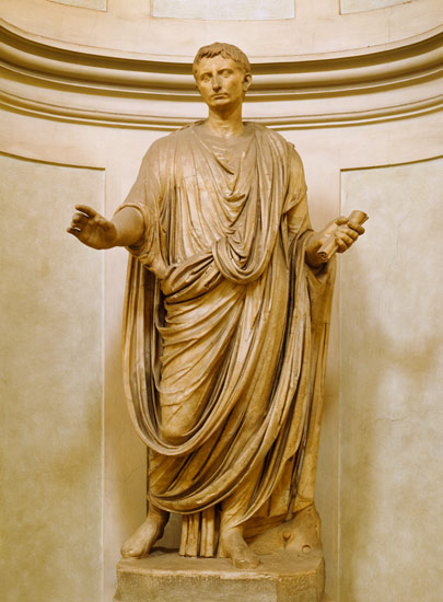 Emperor Augustus (63 BC-14 AD) à Romain