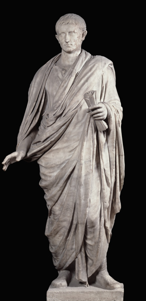 Statue of Caesar Augustus (63 BC-14 AD) from Velletri à Romain