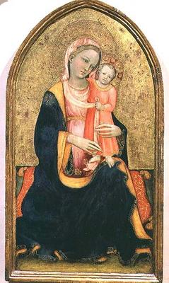 Madonna of Humility (tempera on panel) à Rossello di Jacopo Franchi