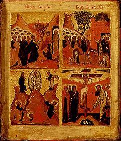 réveil de Lazare, Entrée de Jesus dans Jerusalem, Transfiguration Christ, crucifixion triptyque, Moy