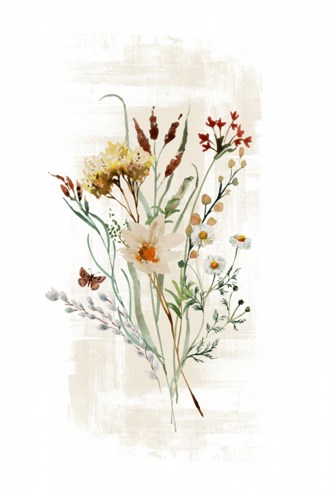 Wild Floral in soft shades à Sally Ann Moss