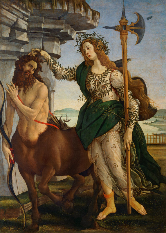Athene et le Centaure à Sandro Botticelli