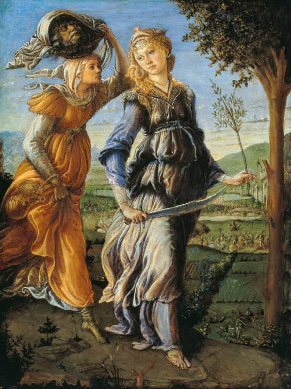 Retour des Judith vers Bethulia à Sandro Botticelli