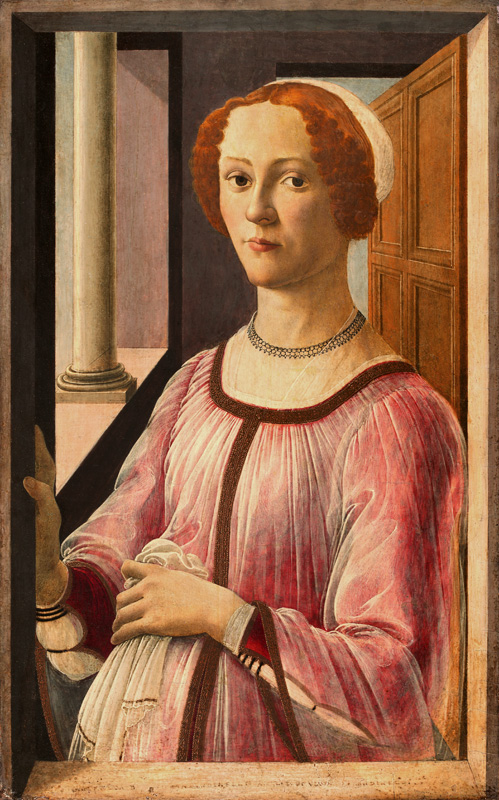 Portrait of Smeralda Bandinelli - Sandro Botticelli en reproduction  imprimée ou copie peinte à l\'huile sur toile