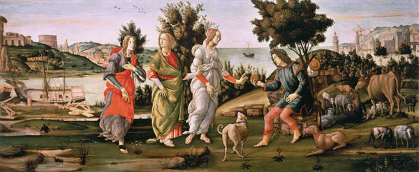 S.Botticelli / Jugement de Paris à Sandro Botticelli