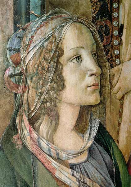Detail of St. Catherine from the Altarpiece of San Barnaba à Sandro Botticelli