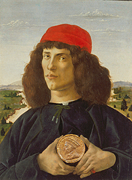 Portrait de Cosimo l'ancien avec une médaille à Sandro Botticelli