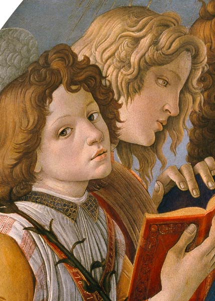 Botticelli, Heads of the group of angels à Sandro Botticelli