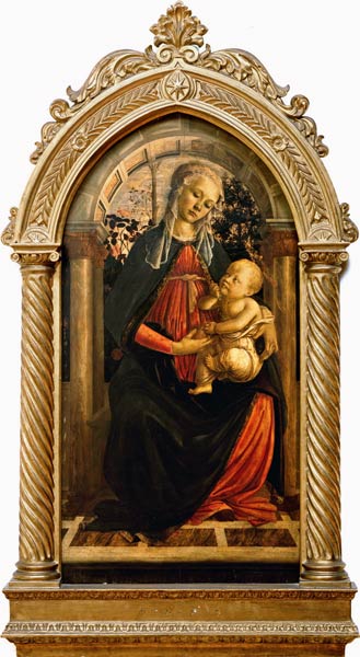 Botticelli, Madonna im Rosenhag à Sandro Botticelli