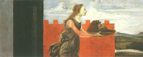 Salomé avec la tête Jean Baptiste à Sandro Botticelli
