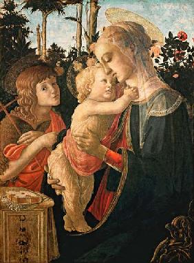 Madone avec l'enfant Jésus et Jean (Détail : Madone)