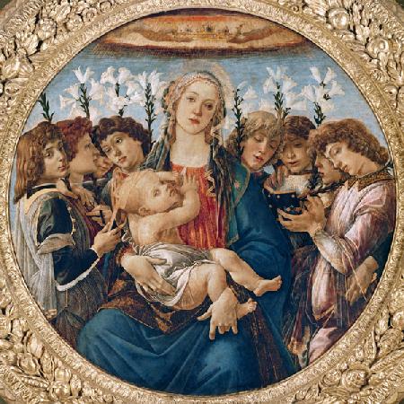 Marie avec l'enfant et le chant des anges