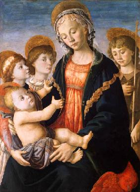 Mary & Child, John, Angels / Botticelli