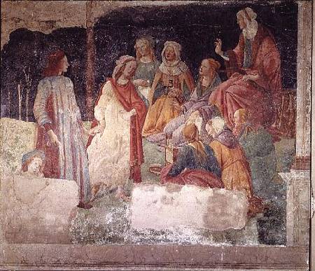Young Man Greeted by Seven Liberal Arts, from the Villa Lemmi à Sandro Botticelli