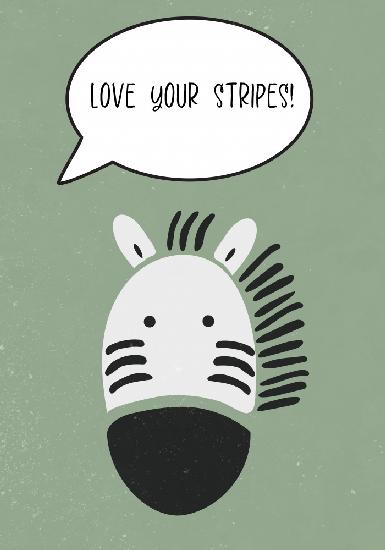 Zebra nursery print
