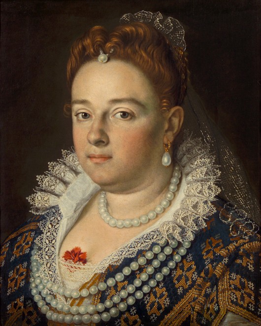Portrait of Bianca Cappello, Second Wife of Francesco I de' Medici à Scipione Pulzone