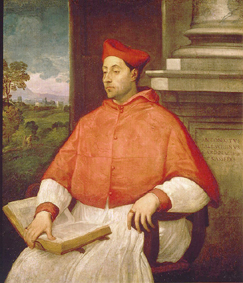 Bildnis des Kardinals Antonio Pallavicini. à Sebastiano del Piombo