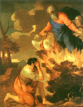 Moïse devant l'arbuste d'épine brûlant