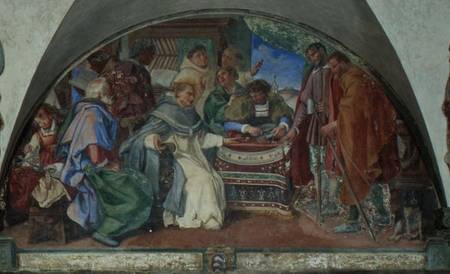 St. Antoninus Drives Away Two False Beggars, lunette à Sigismondo Coccapani