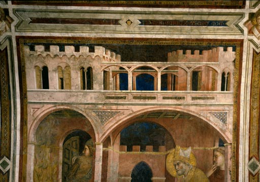 Simone Martini, Feuerwunder, Detail à Simone Martini
