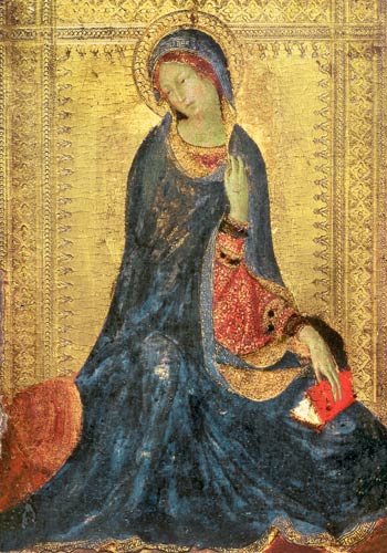 Virgin Annunciate, right hand panel of diptych à Simone Martini