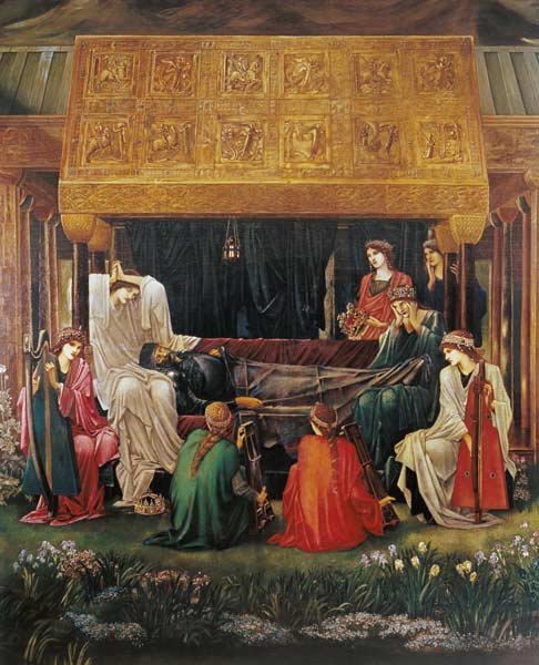 The last sleep of Arthur in Avalon à Sir Edward Burne-Jones