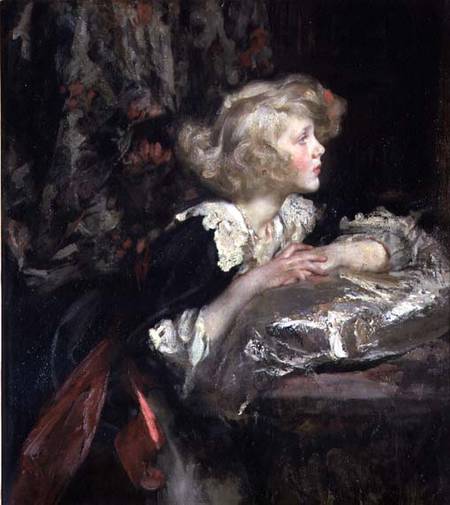 Portrait of Lady Diana Manners, later Lady Diana Cooper à Sir James Jebusa Shannon