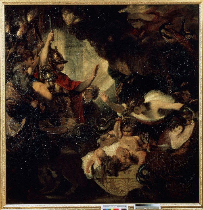 The Infant Hercules strangling the Serpents à Sir Joshua Reynolds