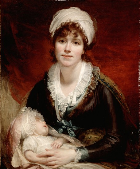 Lady Beechey and her Baby à Sir William Beechey
